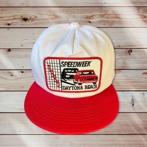 Miami Speedweek retro embroidered snap back hat